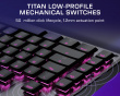 Command KB5 Kablet Gamingtastatur - Svart