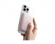 PicoGo AM41 Ultratynn Qi2 Magnetisk Powerbank 27W 10000mAh - Rosa