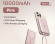 PicoGo AM41 Ultratynn Qi2 Magnetisk Powerbank 27W 10000mAh - Rosa