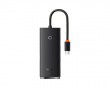 Lite Series 4-ports Type-C HUB-adapter - Svart