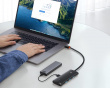Lite Series 4-ports Type-C HUB-adapter - Svart