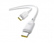 Silky Series Hurtiglading Kabel Type-C til Type-C 100W - 2m - Hvit