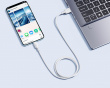 Silky Series Hurtiglading Kabel USB til Type-C 100W - 1m - Hvit