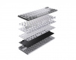 CLIPPER PRO MINI 60 HE Gamingtastatur [MGX HYPERDRIVE] - Hvit