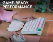 G316 X 98 Gamingtastatur - Hvit