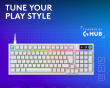 G316 X 98 Gamingtastatur - Hvit