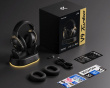 V9Turbo Trådløst Headset - Svart Gull