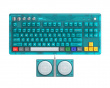 Retro Mechanical Keyboard - Trådlöst Tastatur ANSI - Clear Blue