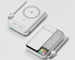 ICEMAG 3 Qi trådløs magnetisk powerbank 10000 mAh - hvit