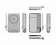 ICEMAG 3 Qi trådløs magnetisk powerbank 10000 mAh - hvit