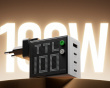 Pixel 100W USB-C & USB-A-lader - Grå
