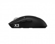 PRO X3 Superstrike Trådløs Gamingmus - Midnight Black