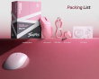 V6S Trådløs Gamingmus - Rosa