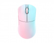 Huan Stainless Magnesium Alloy Trådløs Gamingmus - Blå/Rosa