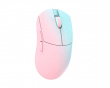 Huan Stainless Magnesium Alloy Trådløs Gamingmus - Blå/Rosa