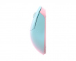 Huan Stainless Magnesium Alloy Trådløs Gamingmus - Blå/Rosa