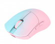Huan Stainless Magnesium Alloy Trådløs Gamingmus - Blå/Rosa