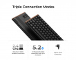 K1 Ultra SE 80% 8K Trådløst Tastatur - Wood Black [Milk POM Red]