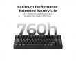 K2 Ultra 75% 8K Trådløst Tastatur - Svart [Keychron Apex Brown]