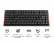 K3 Ultra SE 75% 8K Trådløst Tastatur - Wood Black [Milk POM Brown]