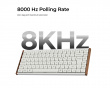 K3 Ultra SE 75% 8K Trådløst Tastatur - Wood White [Milk POM Red]