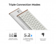 K3 Ultra SE 75% 8K Trådløst Tastatur - Wood White [Milk POM Red]