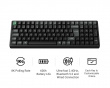 K4 Ultra 96% 8K Trådløst Tastatur - Svart [Keychron Apex Red]