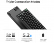 K4 Ultra 96% 8K Trådløst Tastatur - Svart [Keychron Apex Red]