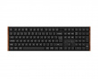 K5 Ultra Low-Profile 100% 8K Trådløst Tastatur - Wood Black [Keychron Milk POM Red]