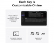 K5 Ultra Low-Profile 100% 8K Trådløst Tastatur - Wood Black [Keychron Milk POM Red]