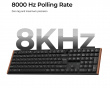 K5 Ultra Low-Profile 100% 8K Trådløst Tastatur - Wood Black [Keychron Milk POM Red]