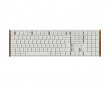 K5 Ultra Low-Profile 100% 8K Trådløst Tastatur - Wood White [Keychron Milk POM Red]