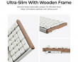 K5 Ultra Low-Profile 100% 8K Trådløst Tastatur - Wood White [Keychron Milk POM Red]