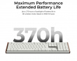 K5 Ultra Low-Profile 100% 8K Trådløst Tastatur - Wood White [Keychron Milk POM Brown]