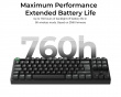 K8 Ultra 80% 8K Trådløst Tastatur - Svart [Keychron Apex Red]