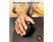 EM05 NL Vertikal Trådløs Trackball-mus - Svart/Rød