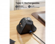 EM05 NL Vertikal Trådløs Trackball Mus - sort