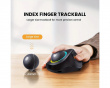 EM03 Wireless RGB Trackball Mouse - Sort