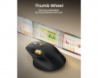 EM25 Fast-Scroll Ergonomisk Mus - Sort