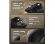 EM25 Fast-Scroll Ergonomisk Mus - Sort