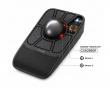 EM06 Tilpassbar Trackball Mus - Svart