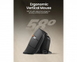 EM11 Pro Ergonomisk Vertikal Mus - Svart/Blå