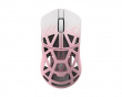 Beast X Max V2 Trådløs Gamingmus - Rosa/Hvit