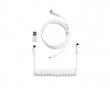 Coiled Aviator Kabel Straight 8K - Hvit