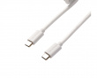 Coiled Aviator Kabel Straight 8K - Hvit