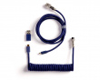 Coiled Aviator Kabel Straight 8K -Blå