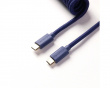 Coiled Aviator Kabel Straight 8K -Blå