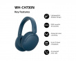 WH-CH730 Trådløse støydempende Bluetooth-hodetelefoner - Blå