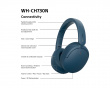 WH-CH730 Trådløse støydempende Bluetooth-hodetelefoner - Blå