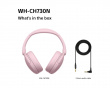 WH-CH730 Trådløse støydempende Bluetooth-hodetelefoner - Rosa